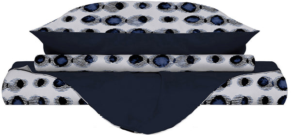 Housse de couette avec impression sur le sac et taies d'oreiller optiques double face acquista