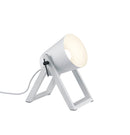 Lampada tavolo da Interno  E27 in Legno naturale Bianco Opaco