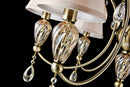 Lampadario Royal Classic in Metallo e Vetro Murano Bronzo