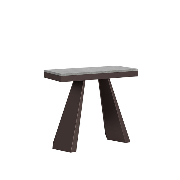sconto Consolle Allungabile 90-300x40x77 cm in Nobilitato Grigio