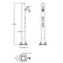 Fontana da Giardino in Alluminio ideale per Irrigare Sined Alu Bianco 
