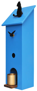 Orologio da Parete 13x37x11cm Pirondini Italia Solitario Blu Chiaro