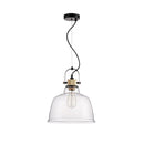 Lampada pendente Pendant in Metallo Irving Nero