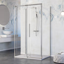 Box Doccia 3 Lati 1 Anta Scorrevole in Cristallo Trasparente 8mm H200 Bonussi Eliane