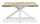 Table Extensible 160/240x90x76 cm en Métal avec Plateau en Céramique sur Verre Marbre Blanc