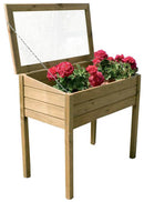 Serra per Sementi con Anta 50x100x75/82 cm in Legno FSC Impregnato