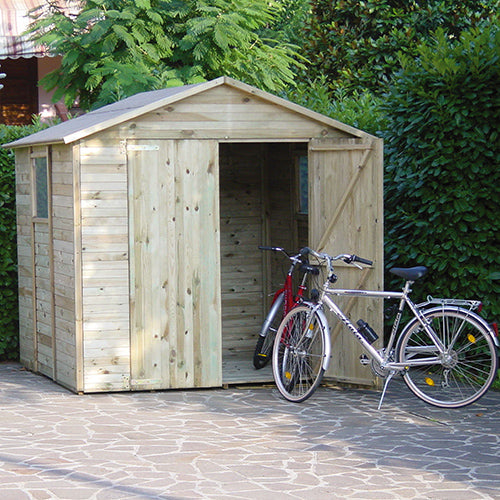 House Box Abri en Bois pour Outils avec Porte et Fenêtre 220X213X216Cm  acquista