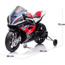 Moto Elettrica per Bambini 12V con Licenza BMW HP4 Race Rosso