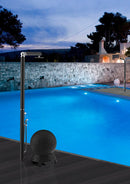 Doccia da Giardino Miscelatore Soffione e Doccetta Mobile Quick Ottanio Lucido Metallizzato