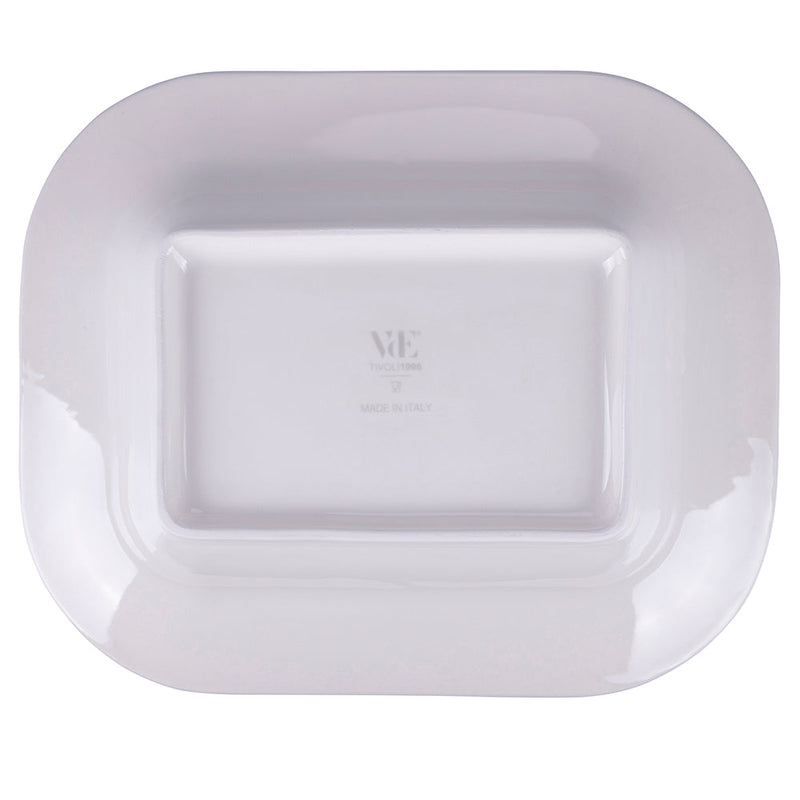 Piatto da Portata 44x36x7 cm  in Ceramica VdE Tivoli 1996 Face to grey 