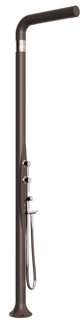 Mitigeur de douche de jardin extérieur inverseur et douche mobile Arkema Funny Yang Gris Tourterelle sconto