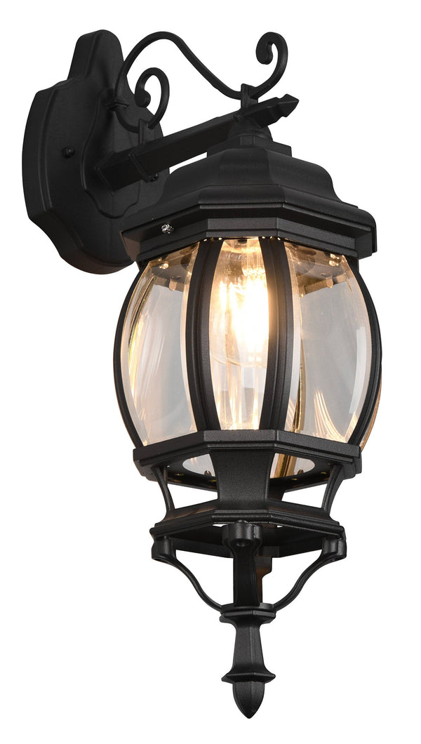 sconto Applique da Esterno Attacco E27 in Alluminio Nero Opaco