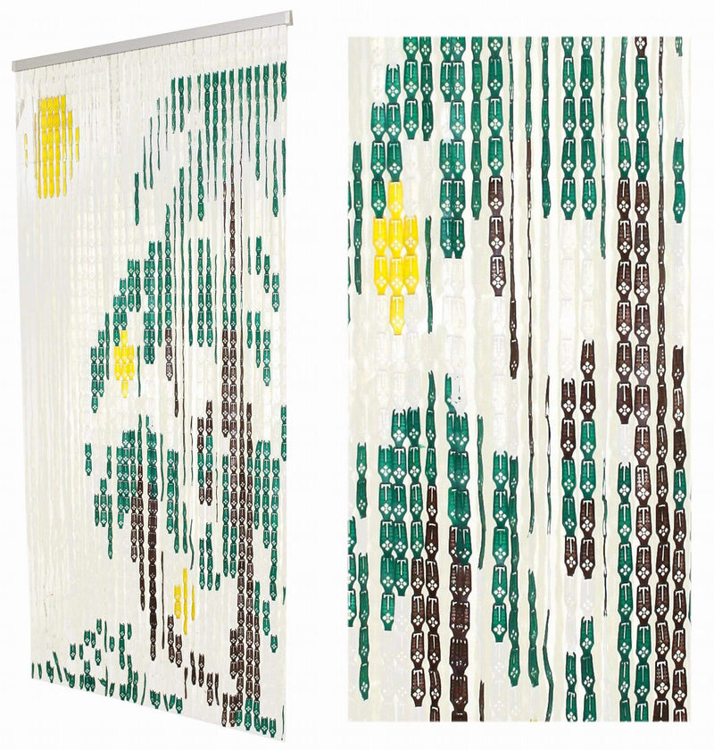 Tenda a Fili per Porta Antimosche 140x240 cm in Plastica Palme Grande