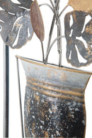 Pannello Vase 31x3,5x89,5 cm in Ferro Multicolor