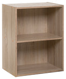 Mobile Libreria 2 Ripiani in Truciolato Fumer Rock Rovere