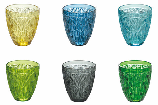 Ensemble de 6 verres à eau en verre 300 ml VdE Tivoli 1996 Bali Leaf acquista