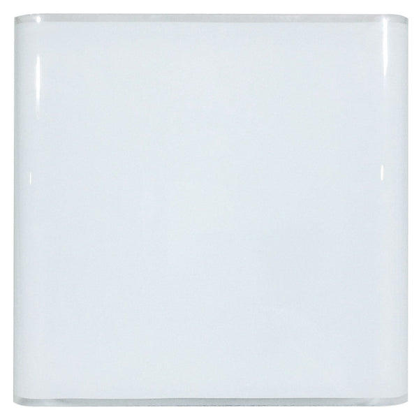 sconto Plafonnier 1xE27 Cadre Blanc Plaque Verre Blanc E-Energy Altea