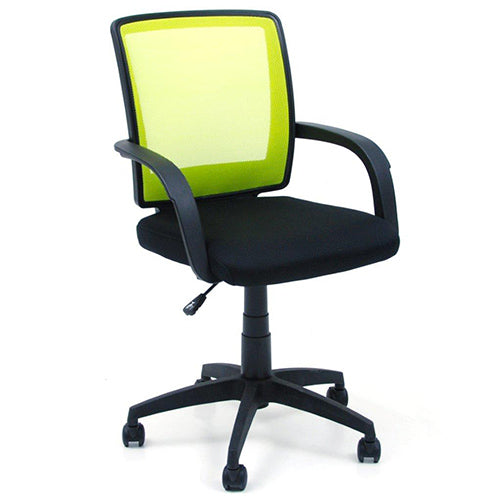 Chaise de fauteuil opérative en tissu vert pour bureau  sconto
