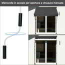 Tenda da Sole Avvolgibile 2x1,5m  Grigia
