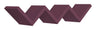 Etagère murale bibliothèque Zigzag 56x15,5 cm en bois fibre de foudre violet aubergine
