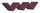 Etagère murale bibliothèque Zigzag 56x15,5 cm en bois fibre de foudre violet aubergine