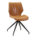 Sedia in Similpelle 58x46H80,5 cm Gialla