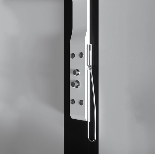 prezzo Colonne de douche d'hydromassage en ABS blanc mat Relax