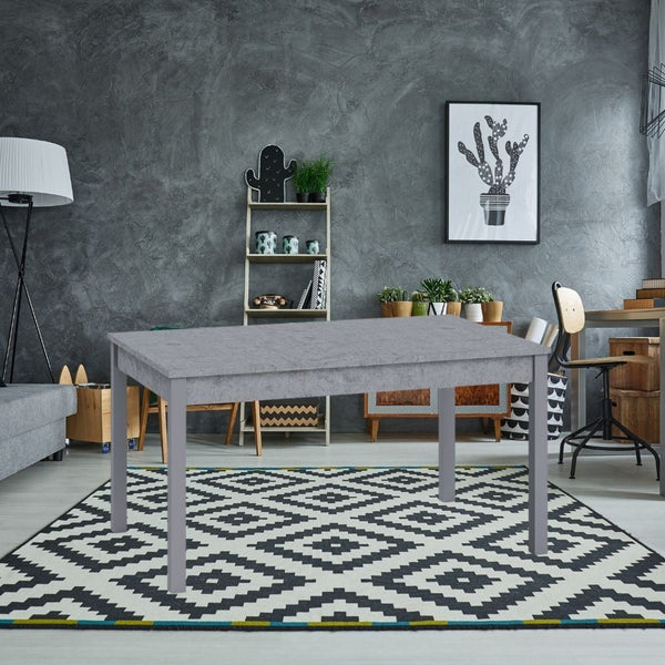 Tavolo allungabile 140/180x85x77 cm Firenze cemento sconto