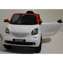 Macchina Elettrica per Bambini 12V Smart Fortwo Cabrio Bianca