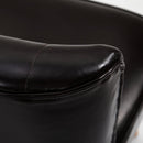 Divano 2 Posti 117x56,5x77 cm in Similpelle Marrone Scuro