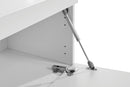Mobile Tv 3 Ante e Ripiano a Giorno 220x40x35 cm Essential 2A 1R Bianco Lucido  