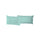 Paire de taies d'oreiller vert aqua de couleur unie