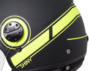 Casco Jet per Scooter Visiera Sagomata CGM Shiny 109S Giallo Fluo Opaco