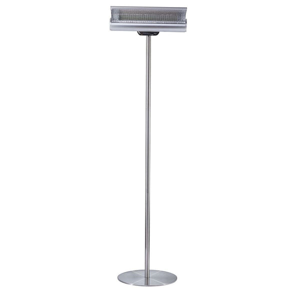 Réchaud Exterieur Réverbère Chauffant sur Poteau 218x60x60 cm 2000W Sined Gris prezzo