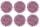 Set 6 Tovagliette con Frange Ø45x0,5 cm  in Polipropilene VdE Tivoli 1996 Shades of Provence