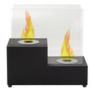 Camino a Bioetanolo da Tavolo 40x40 cm Karlsen Asti Nero