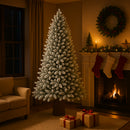 Albero di Natale Royal 180 cm Innevato Base Troco Realistica 948 Punte Foltissimo