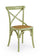 Chaise en bois vert croix