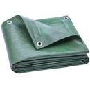 Telo Copri Auto Impermeabile 6 x 4 m in PE Resistente agli Strappi 90 GSM Verde      