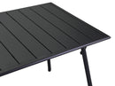 Tavolo da Giardino Pieghevole 140x80x74 cm in Ferro Rovigo Antracite