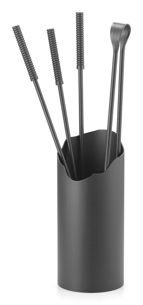 acquista Ensemble de cheminée 4 pièces avec tonneau Ø15x60 cm en fer Belfer 3003 anthracite