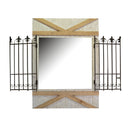 Specchio in Legno 70/118x93x7,5cm Cancello