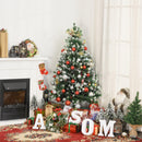 Albero di Natale Artificiale Innevato 150 cm 554 Rami con Bacche Rosse  Pino Verde