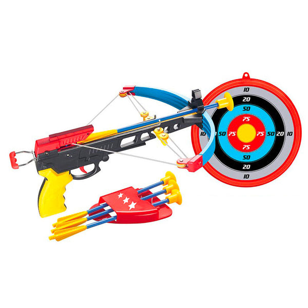 sconto Arbalète pour enfant avec cible Ø24 cm et 3 flèches ventouses