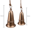 Set di 2 Campane con Fregio 32 cm Champagne