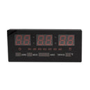 Orologio Digitale da Parete 36x16x3 cm a LED con Calendario e Temperatura