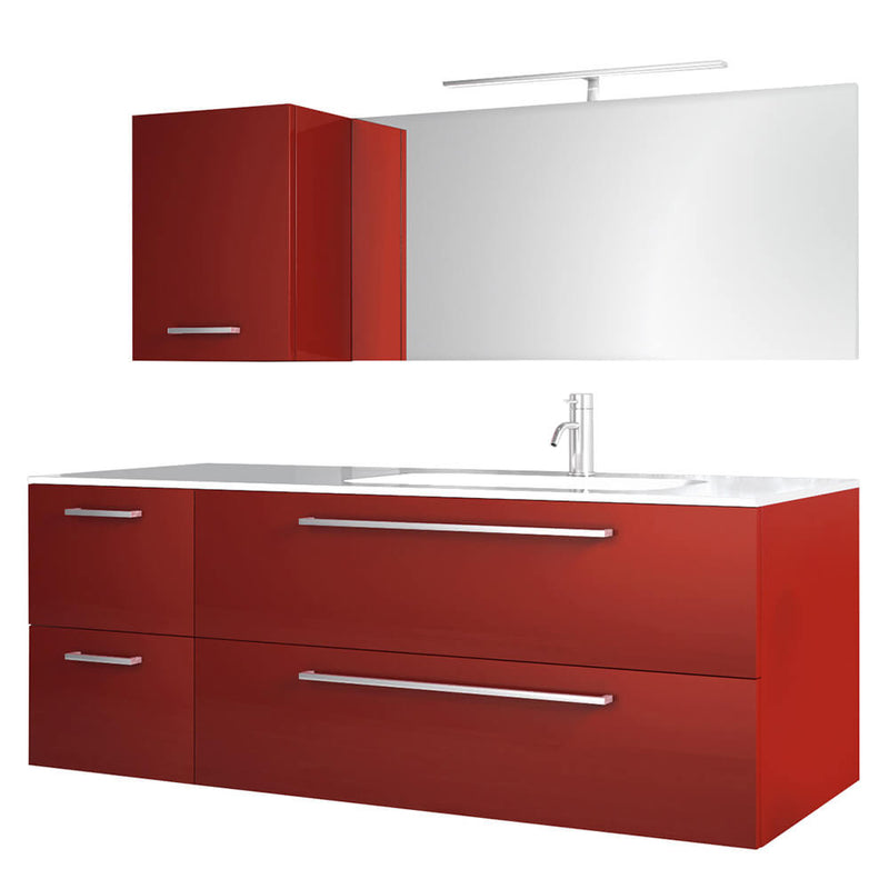 Mobile da Bagno sospeso Samoa 01C Laccato Rosso TFT