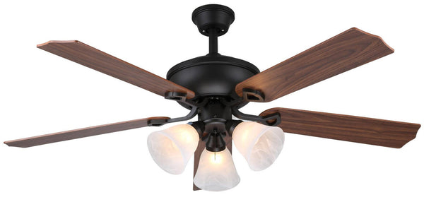 sconto Ventilateur de Plafond 5 Pales et 3 Lampes Ø132cm 3 Vitesses Vannini Amarcord