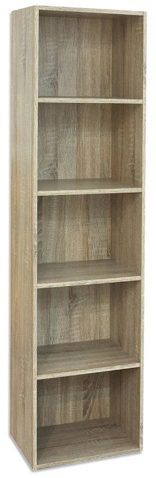 sconto Bibliothèque 5 étagères 40x29x172 cm en bois de chêne