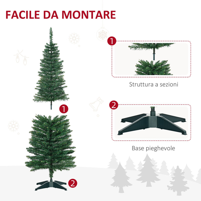 Albero di Natale Artificiale 150 cm 294 Rami Folti Verde  